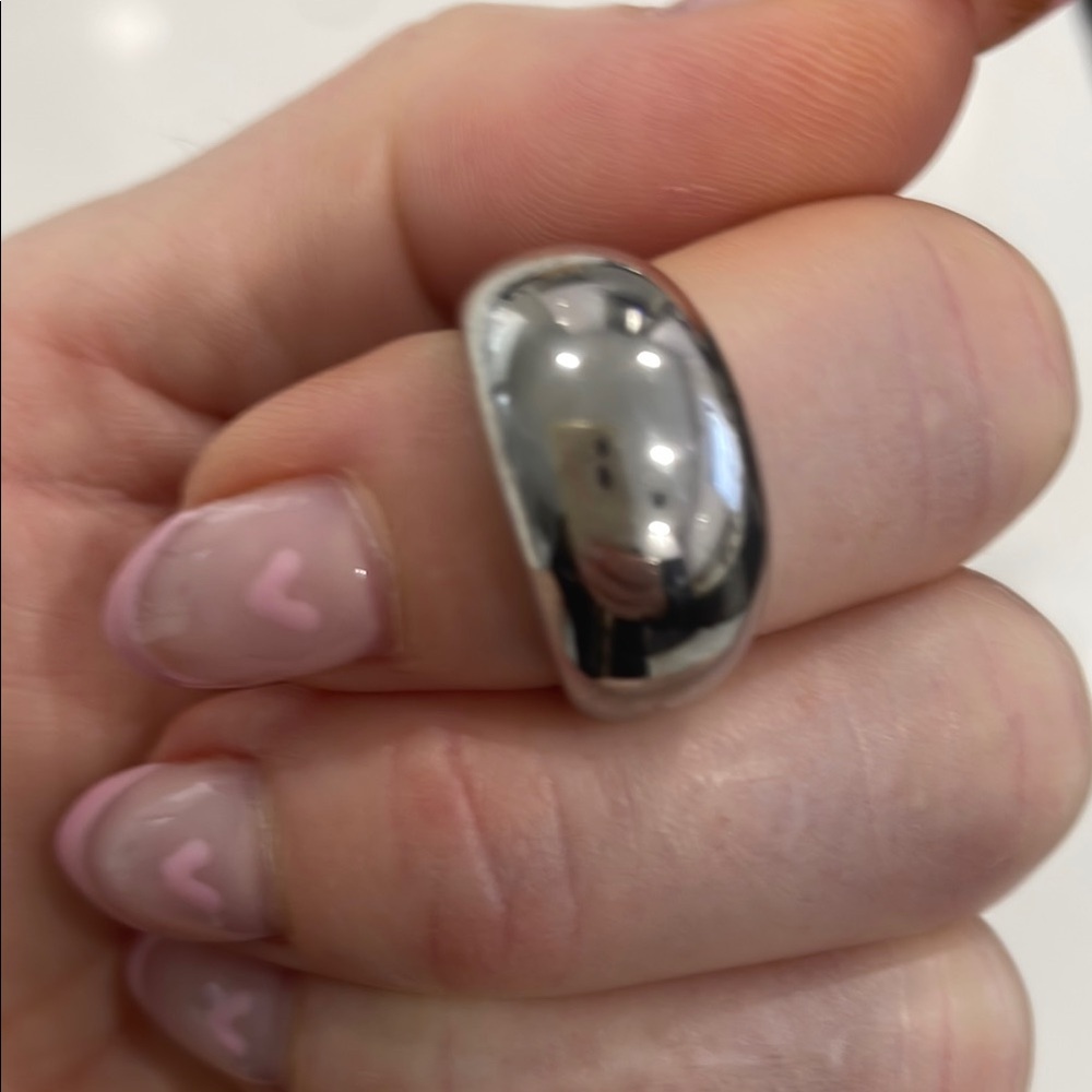 ADORNIA REAL WHITE GOLD PLATED RING